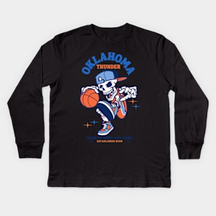 okc thunder basketball Kids Long Sleeve T-Shirt